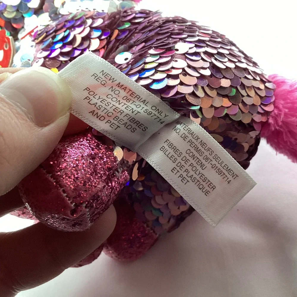 TY Flippables Sequin Plush Sparkle 6" Unicorn Flips Color Change Stuffed Animal - Picture 8 of 14